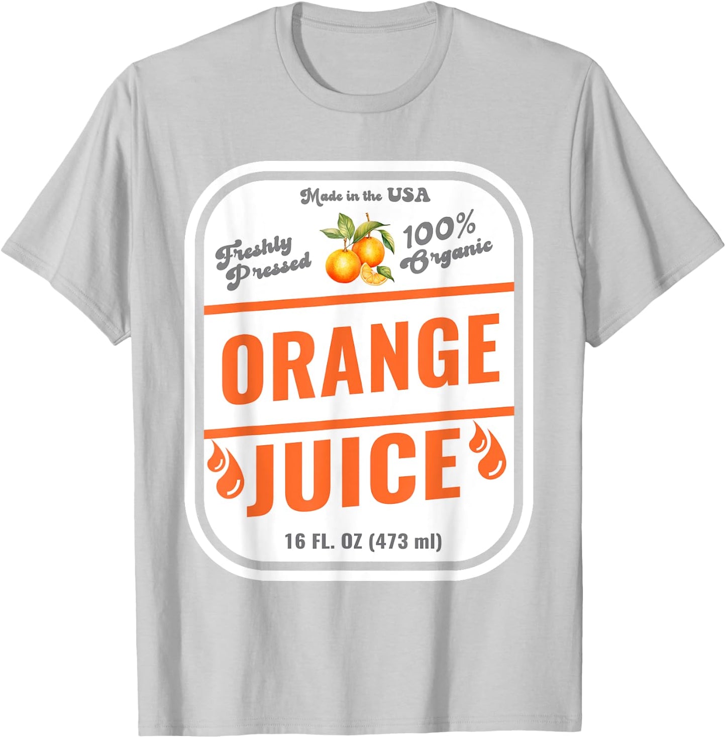Halloween Costume Organic Orange Juice Group Costume Idea T-Shirt - T-Shirt | Ash