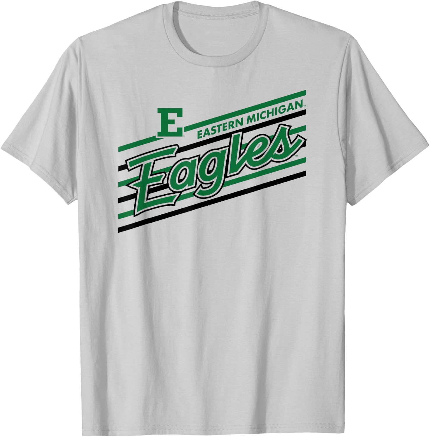 Eastern Michigan Eagles Retro Performer White T-Shirt - T-Shirt | Ash
