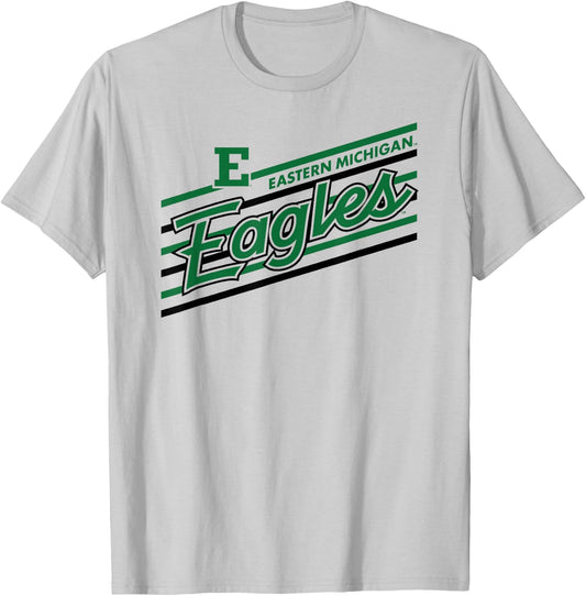 Eastern Michigan Eagles Retro Performer White T-Shirt - T-Shirt | Ash