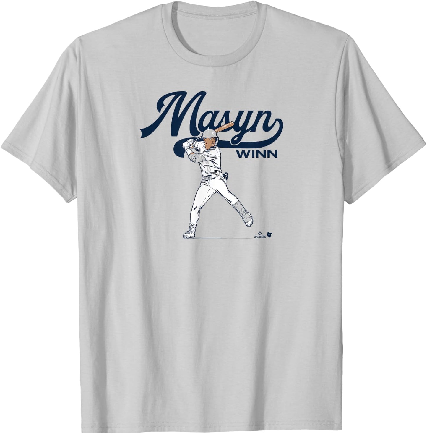 Masyn Winn - Slugger Swing - St. Louis Baseball T-Shirt - T-Shirt | Ash