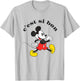 Disney Mickey And Friends Chest Si Bon Mickey Retro Poster T-Shirt - T-Shirt | Ash