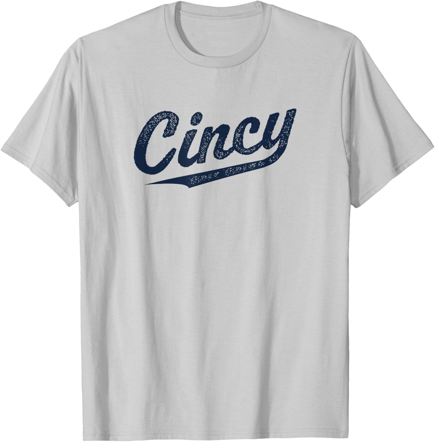 Retro Cincy Cincinnati Ohio vintage cursive script throwback T-Shirt - T-Shirt | Ash