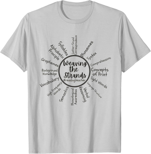 Science of Reading Teacher Phonics Reading Interventionist T-Shirt - T-Shirt | Ash