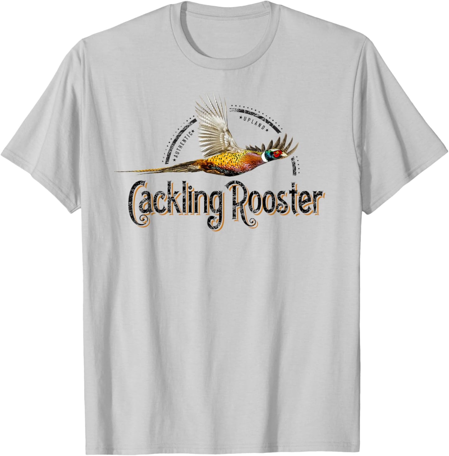 Pheasant Rooster Ringneck Cackling Upland Bird Hunting T-Shirt - T-Shirt | Ash