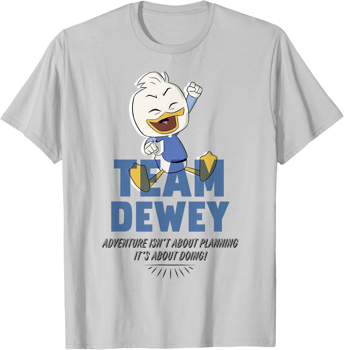 Disney DuckTales Team Dewey Adventure Is About Doing T-Shirt - T-Shirt | Ash
