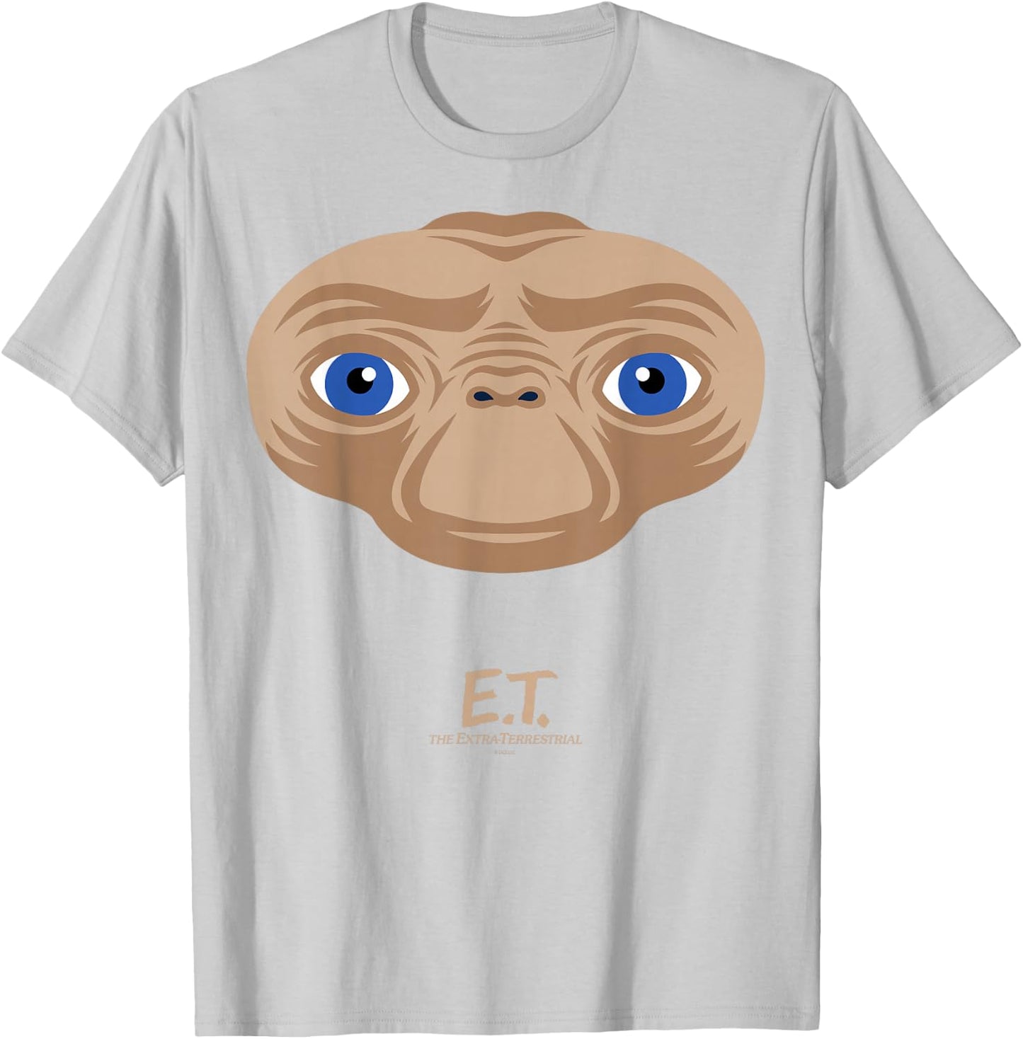 E.T. the Extra-Terrestrial Big Face Stylized T-Shirt - T-Shirt | Ash