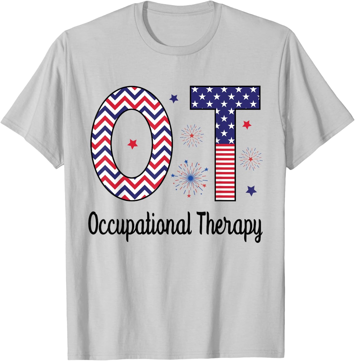 American Occupational Therapy 4th Of July Patriotic OT Men T-Shirt - T-Shirt | Ash