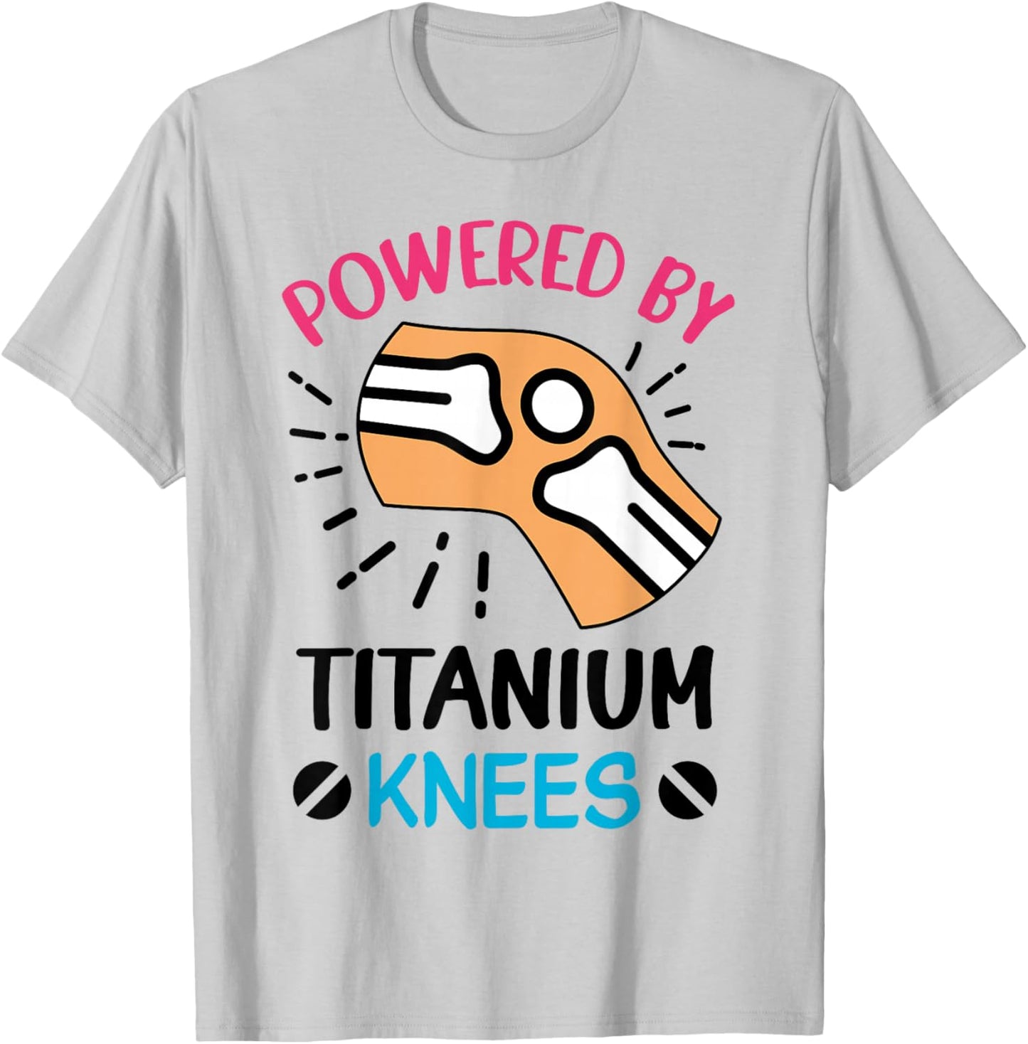 After Knee Surgery Gift Knee Replacement T-Shirt - T-Shirt | Ash