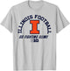 Illinois Fighting Illini Big 10 Football Officially Licensed T-Shirt - T-Shirt | Ash
