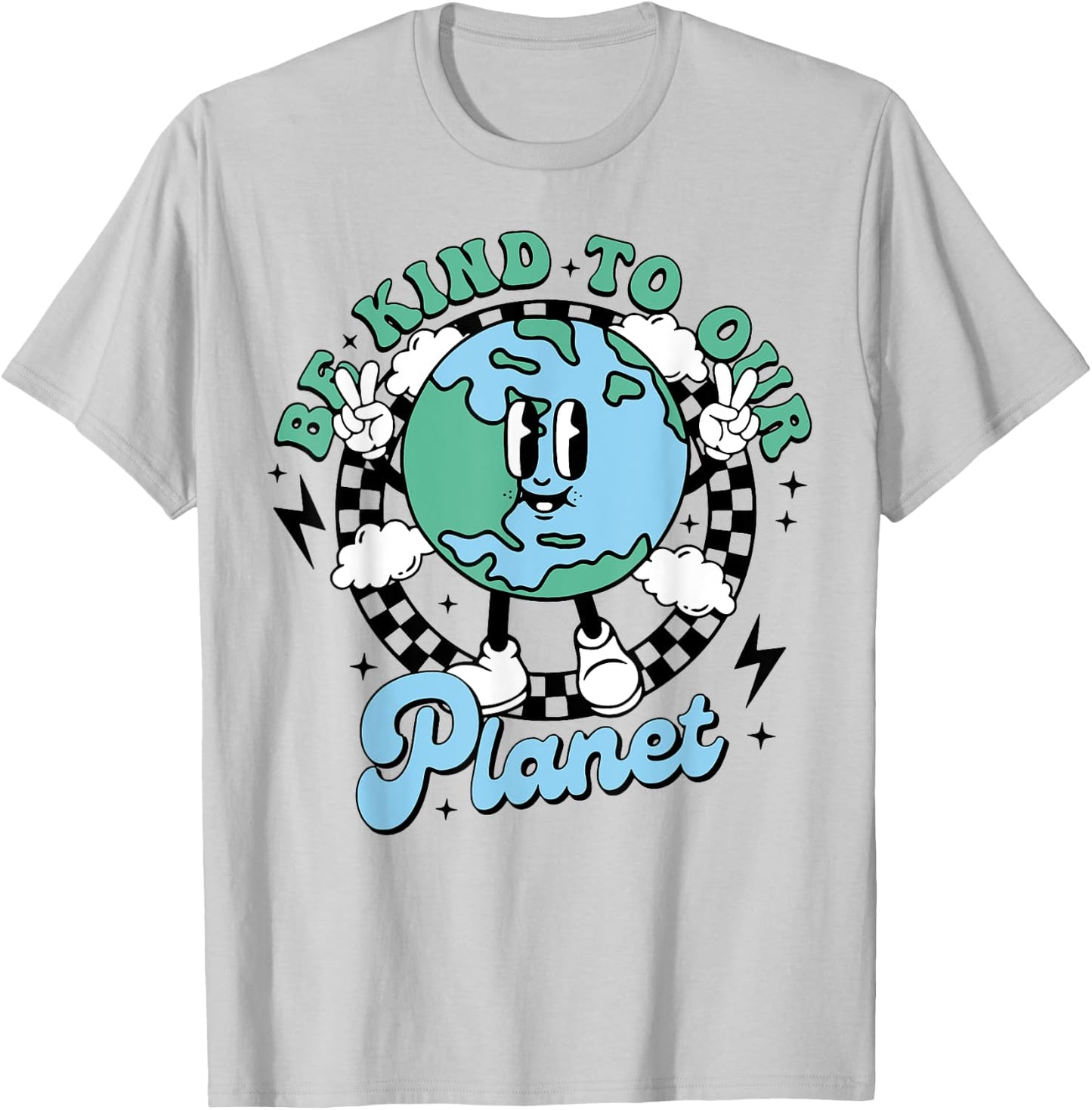 Be Kind To Our Planet T-Shirt - T-Shirt | Ash
