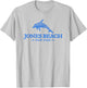 Jones Beach New York Dolphin Women Beach Souvenir T-Shirt - T-Shirt | Ash