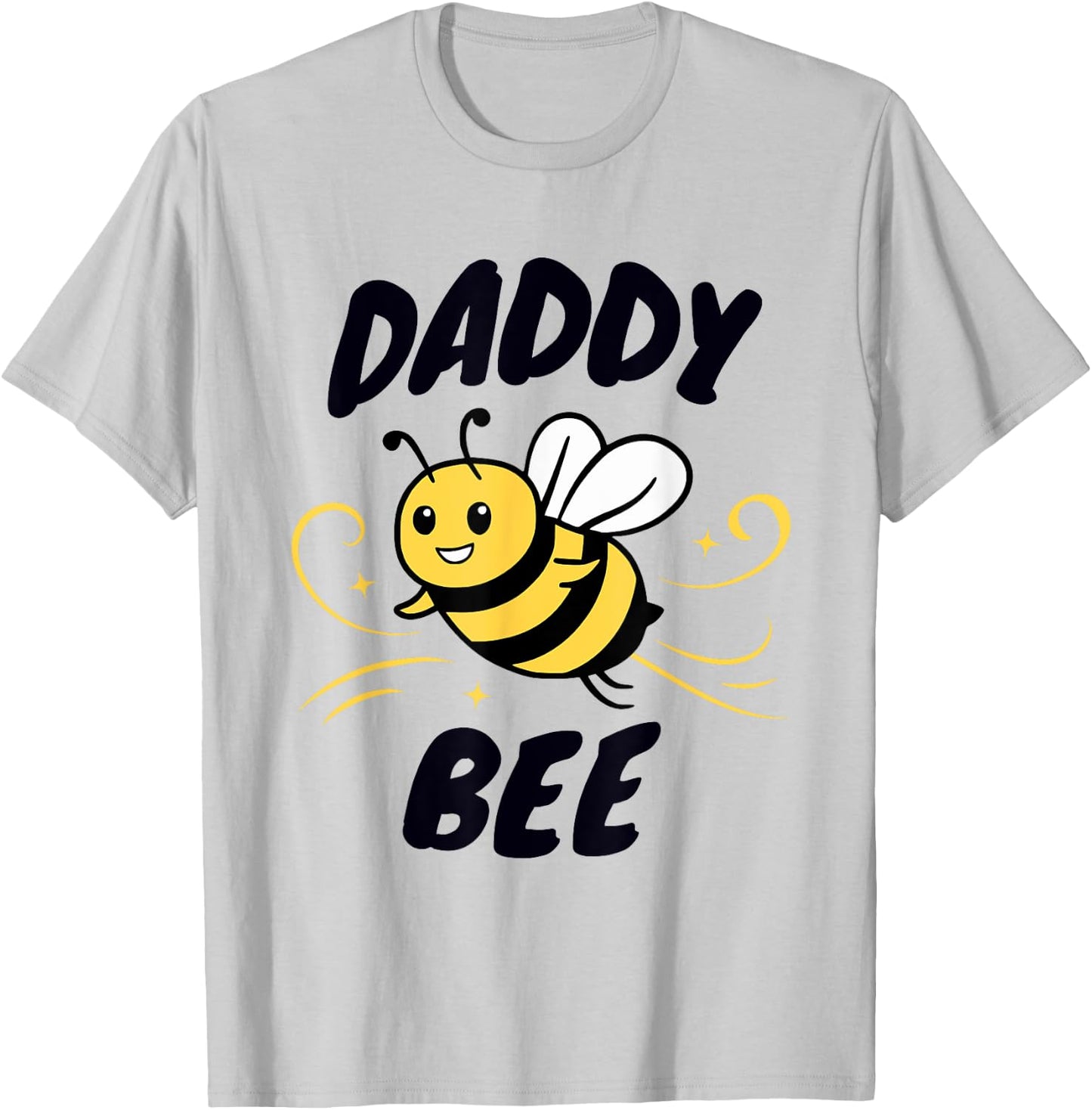 Family Bee Shirts Dad Daddy Bee Themed Birthday Party T-Shirt - T-Shirt | Ash