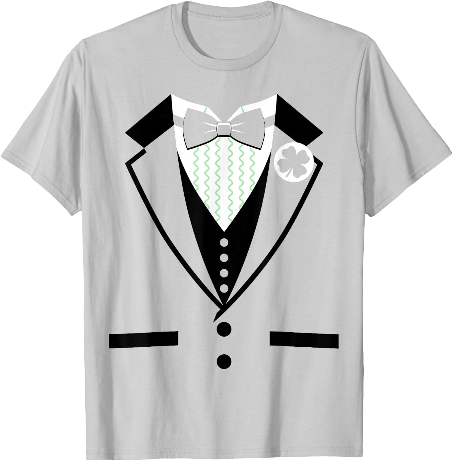 Leprechaun Costume Tuxedo Funny St. Patrick's Day T-Shirt - T-Shirt | Ash