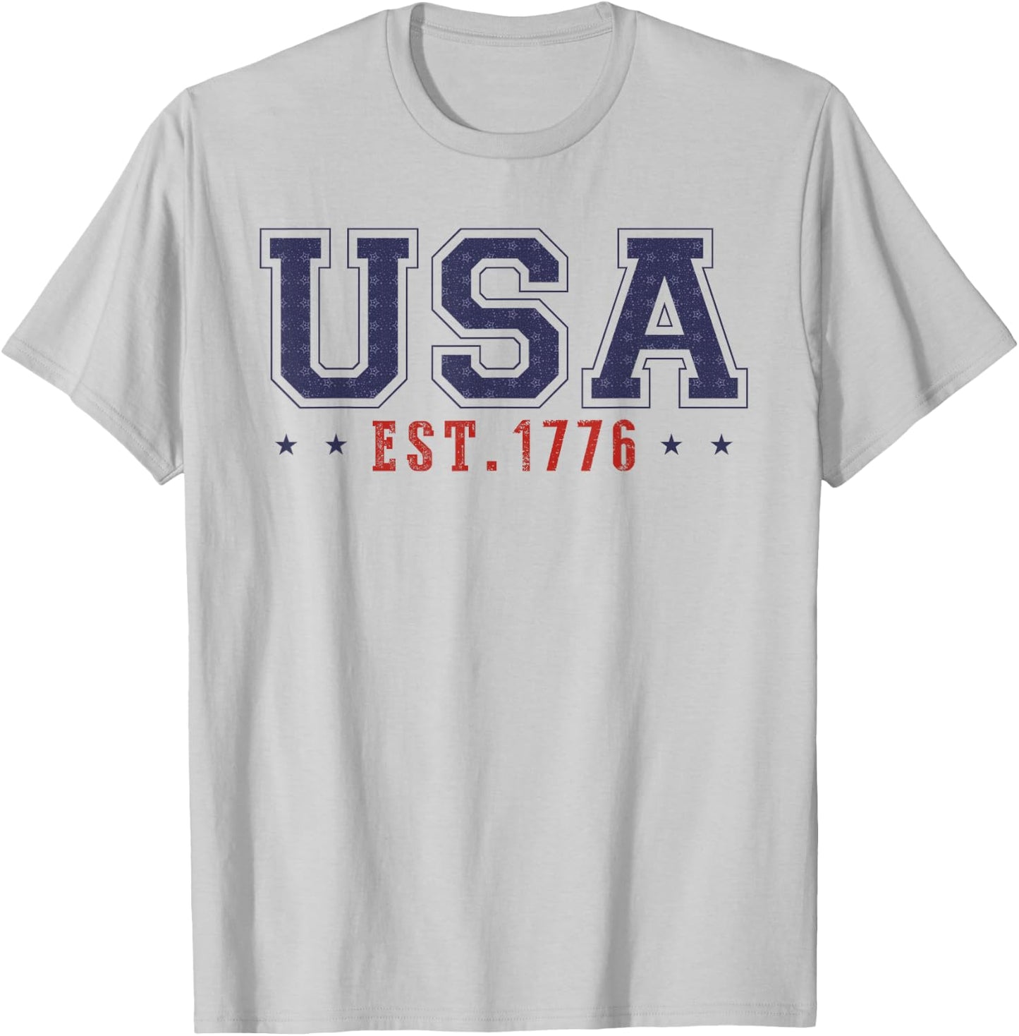4th Of July Patriotic US Flag USA Est 1776 America Men women T-Shirt - T-Shirt | Ash