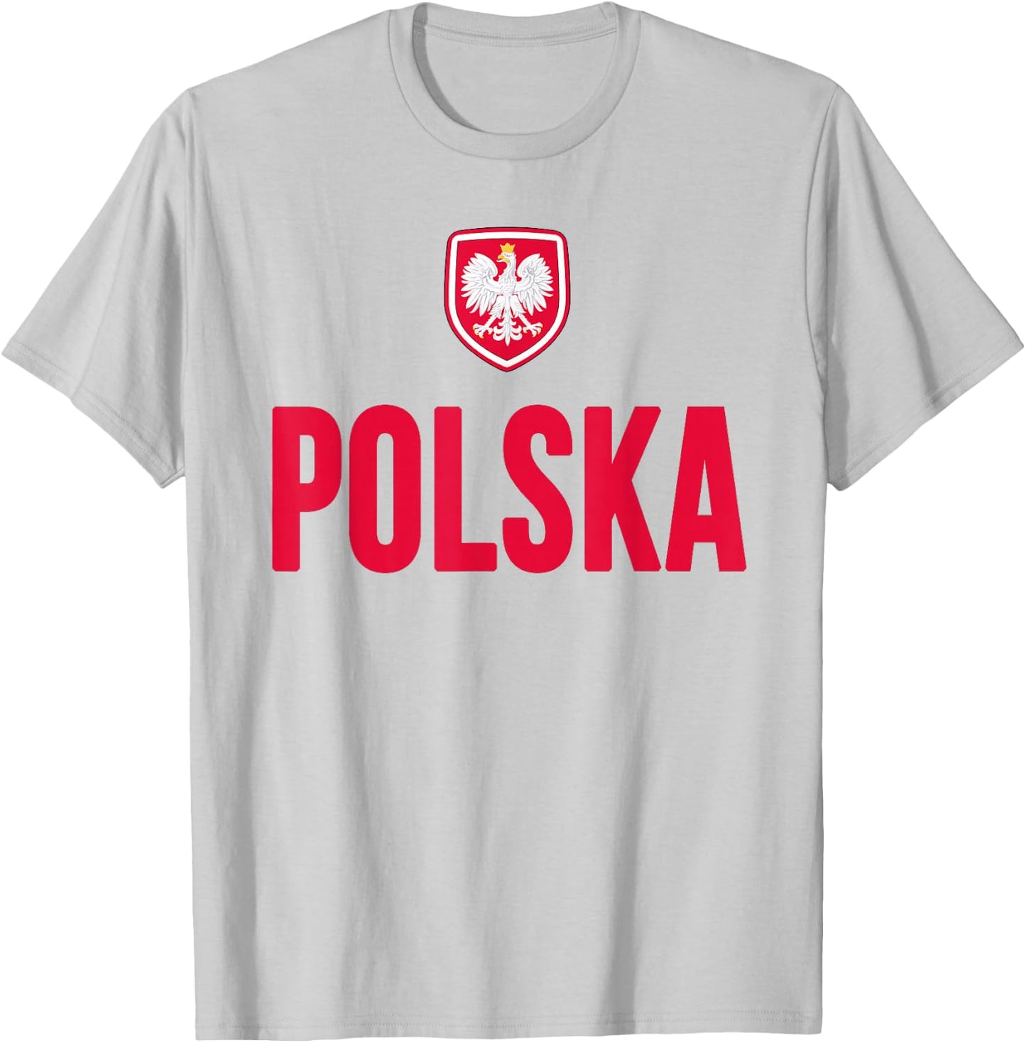 Poland Polska Polish Flag Souvenir Gift Love T-Shirt - T-Shirt | Ash