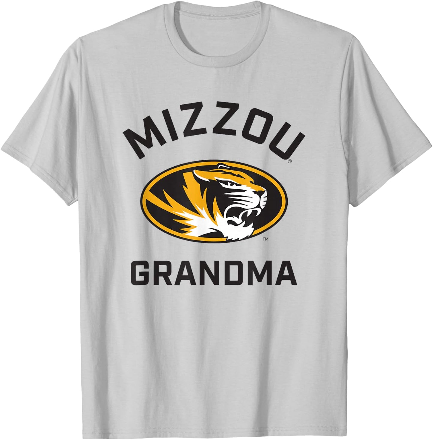 University of Missouri Mizzou Tigers Arched Grandma T-Shirt - T-Shirt | Ash