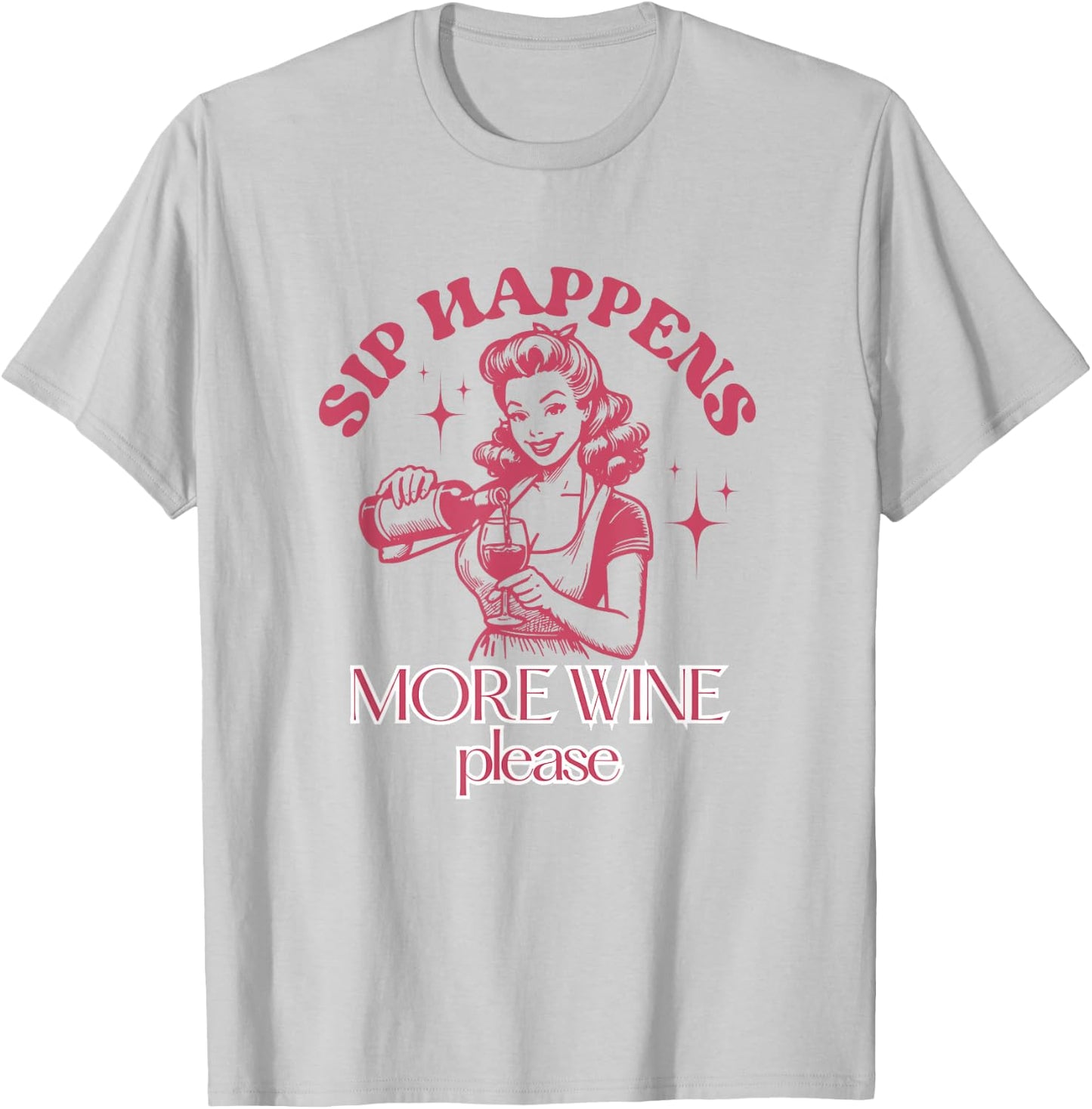 Red & White Wine Tasting - Wine T-Shirt - T-Shirt | Ash