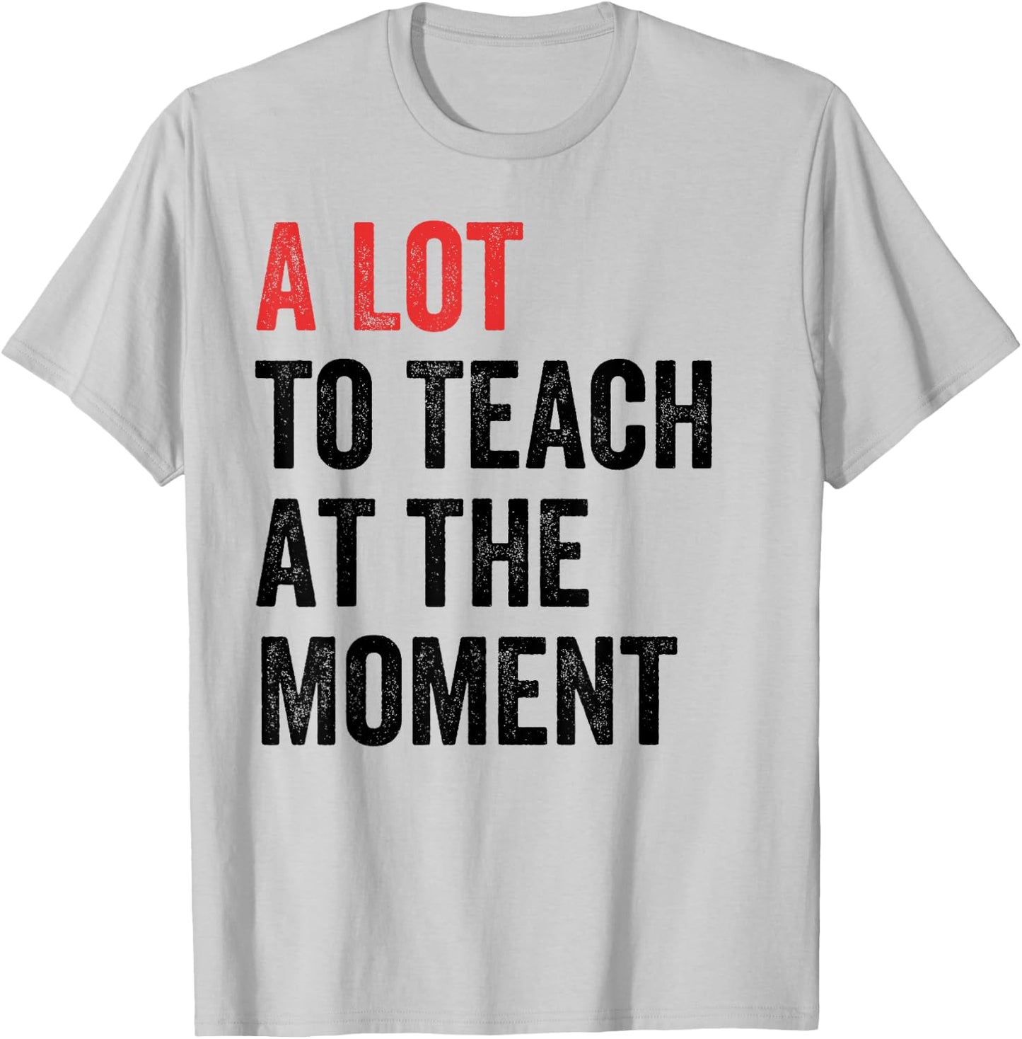 A Lot to Teach at the Moment Women's Men's Teacher T-Shirt - T-Shirt | Ash