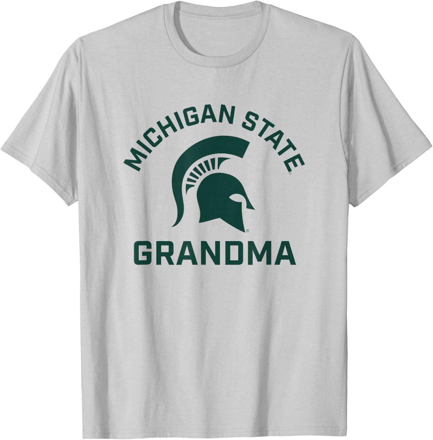 Michigan State MSU Spartans Arched Grandma T-Shirt - T-Shirt | Ash