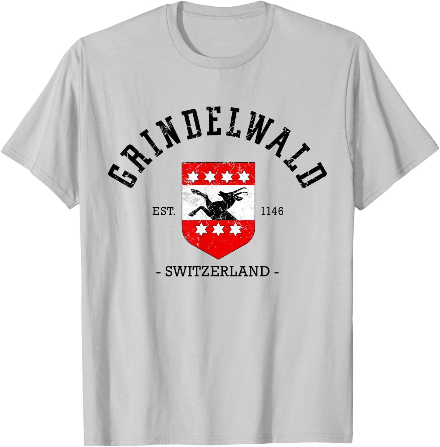Grindelwald Switzerland Girls Trip Vacation Travel Souvenir T-Shirt - T-Shirt | Ash