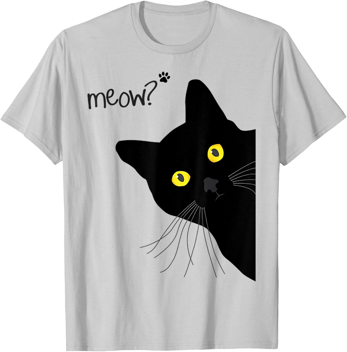 Cat funny, Cats love, Black Cats T-Shirt - T-Shirt | Ash