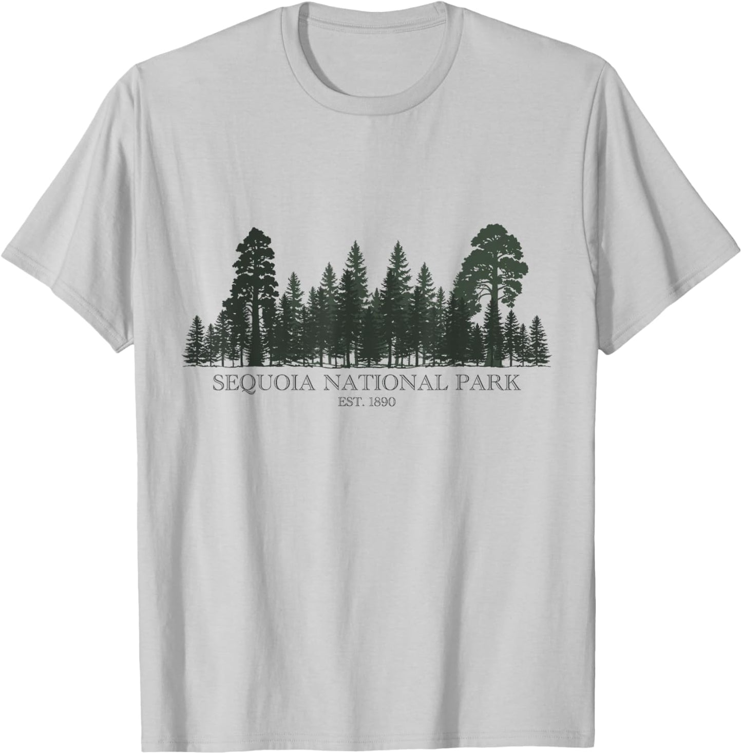 Sequoia National Park California Est. 1890 Vintage T-Shirt - T-Shirt | Ash