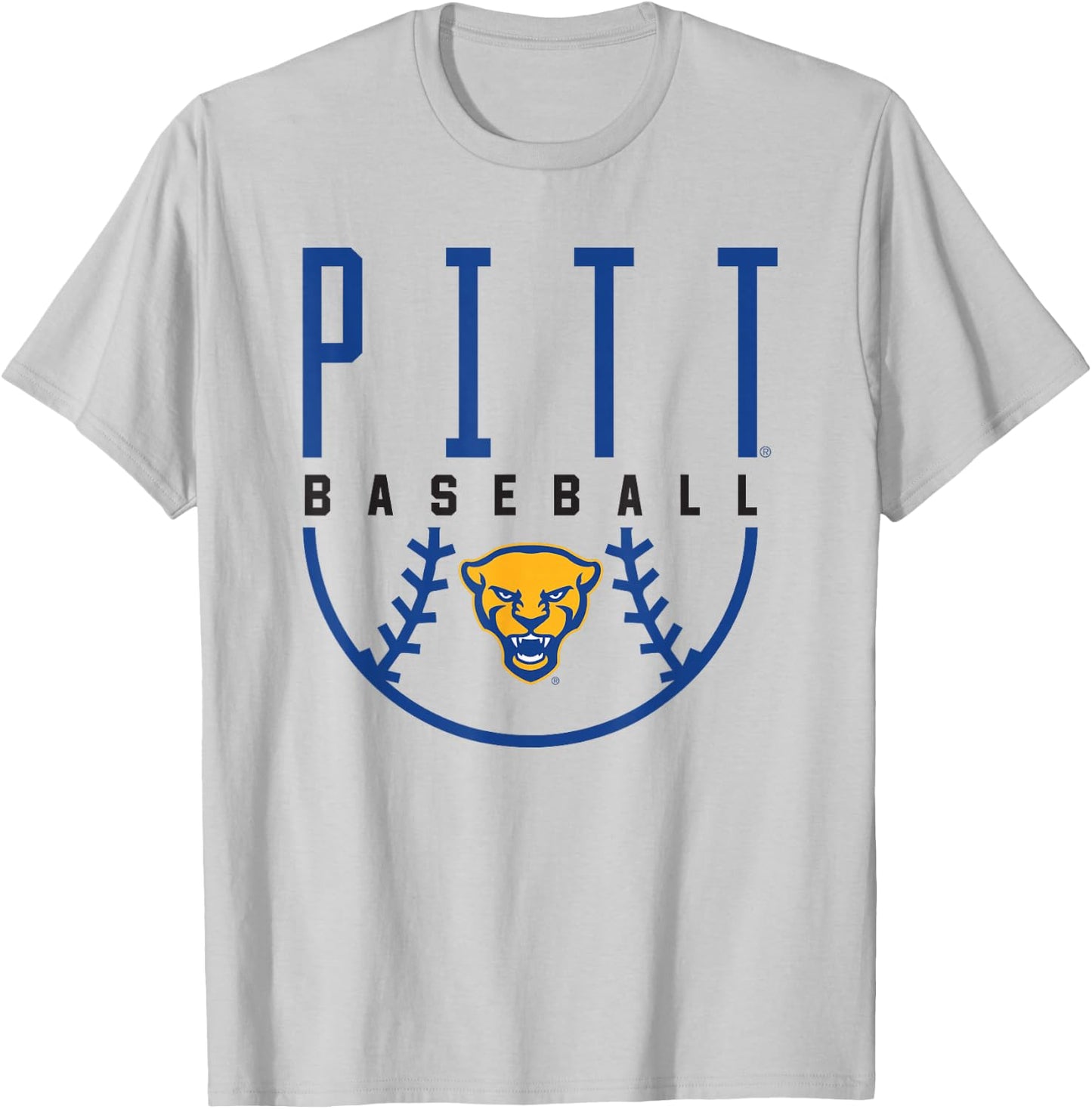 University of Pittsburgh Panthers Baseball T-Shirt - T-Shirt | Ash