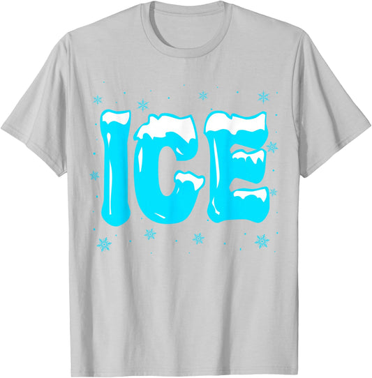 Funny Fire and Ice Costume Halloween 2024 Family Matching T-Shirt - T-Shirt | Ash