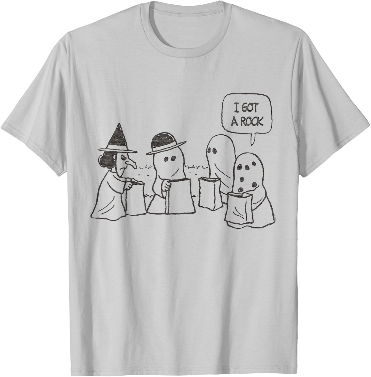 Peanuts Halloween Charlie Brown I got a Rock T-Shirt - T-Shirt | Ash