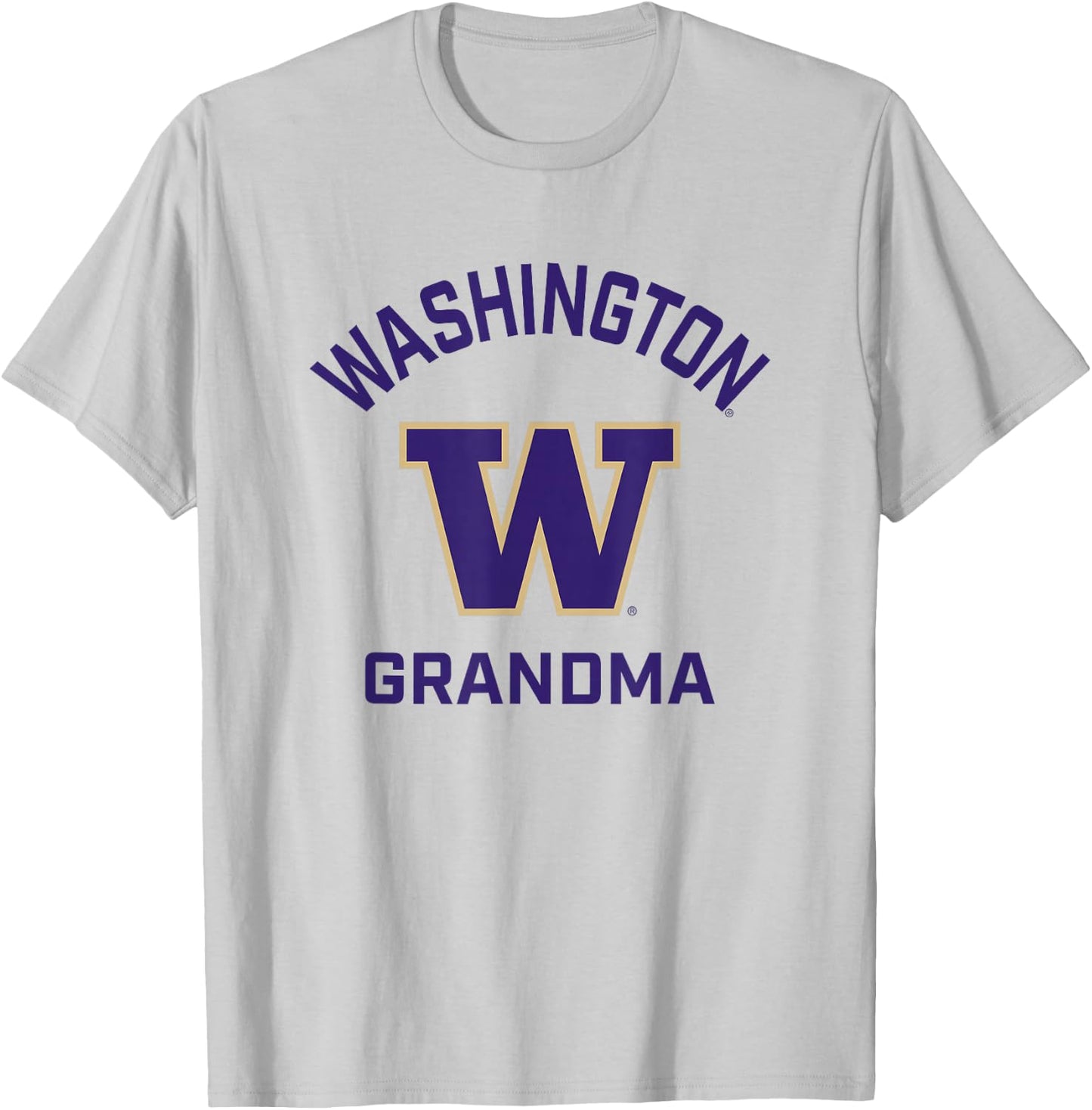University of Washington Huskies Arched Grandma T-Shirt - T-Shirt | Ash