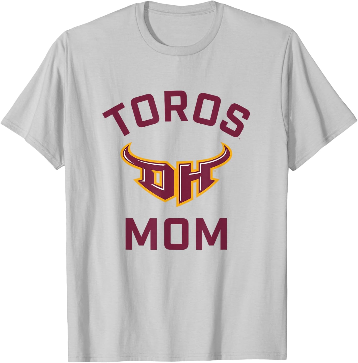 Cal State Dominguez Hills CSUDH Toros Arched Mom T-Shirt - T-Shirt | Ash