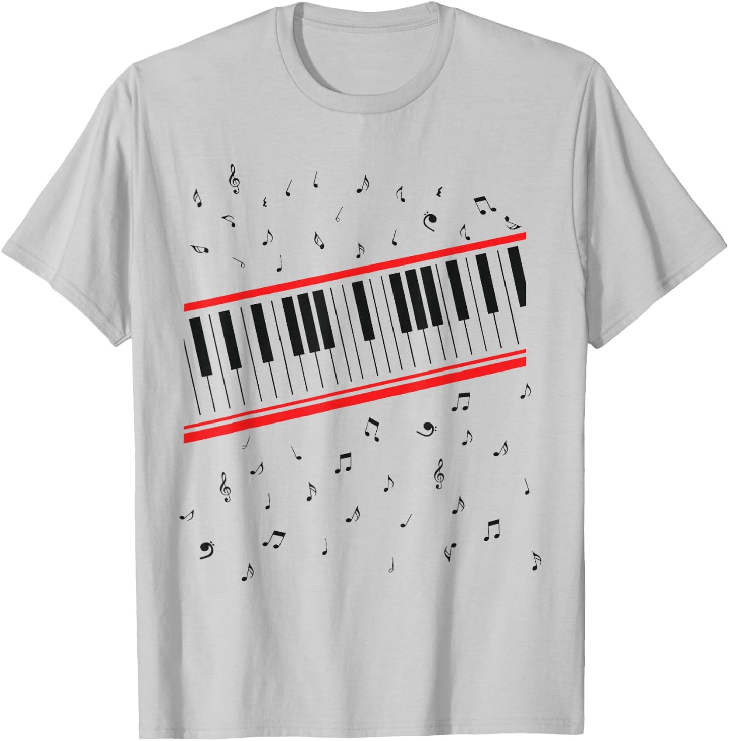 Beat It Piano T-Shirt - T-Shirt | Ash