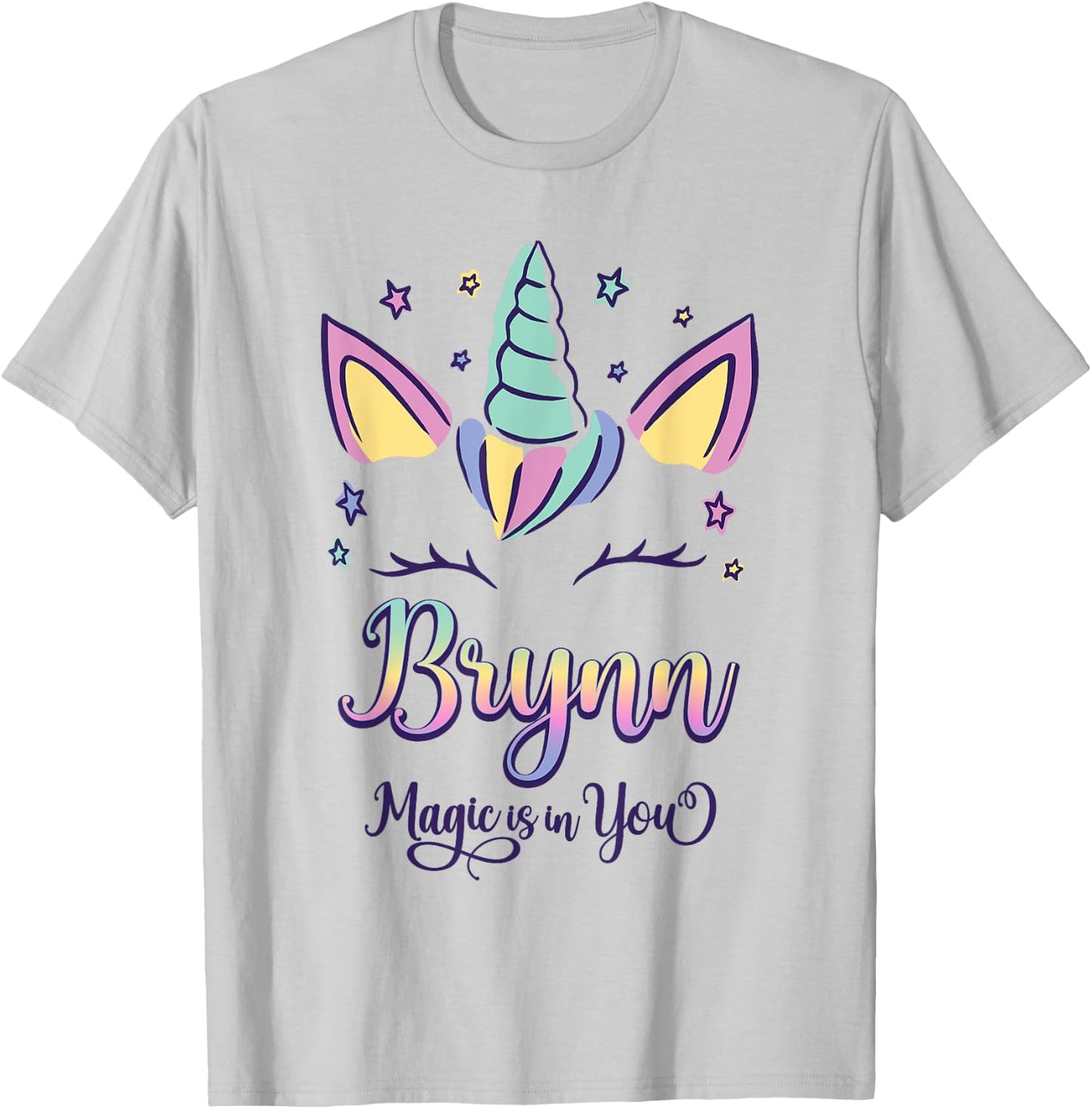First Name Brynn Personalized I Love Brynn T-Shirt - T-Shirt | Ash
