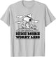 Peanuts - Snoopy & Woodstock Hike More Worry Less T-Shirt - T-Shirt | Ash