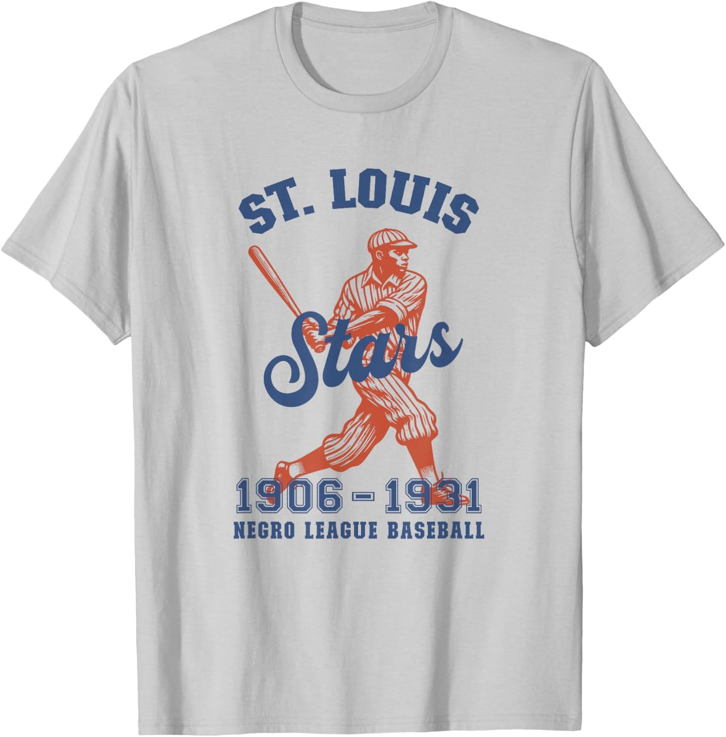 Vintage St. Louis Negro League Baseball Black History Month T-Shirt - T-Shirt | Ash