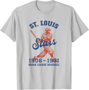 Vintage St. Louis Negro League Baseball Black History Month T-Shirt - T-Shirt | Ash