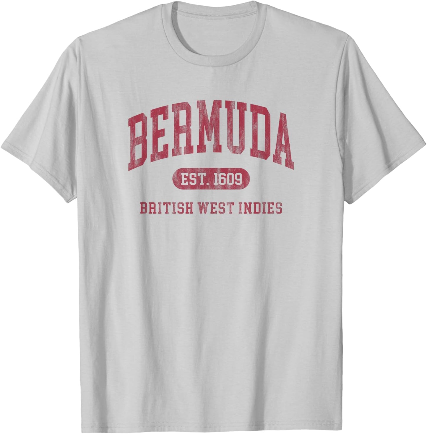 Vintage Bermuda Established 1609 Retro Souvenir T-Shirt - T-Shirt | Ash