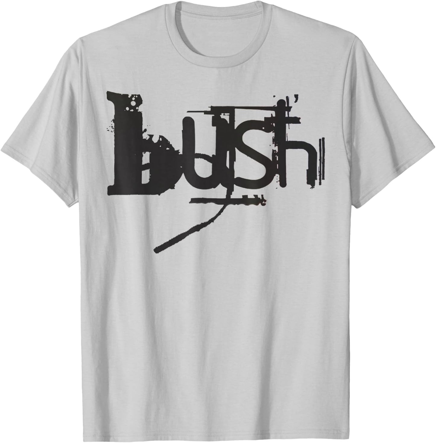 Bush Official Adults , Grey, Small, Short Sleeve, , Classic Fit, Embroidered, Official Merchandise T-Shirt - T-Shirt | Ash