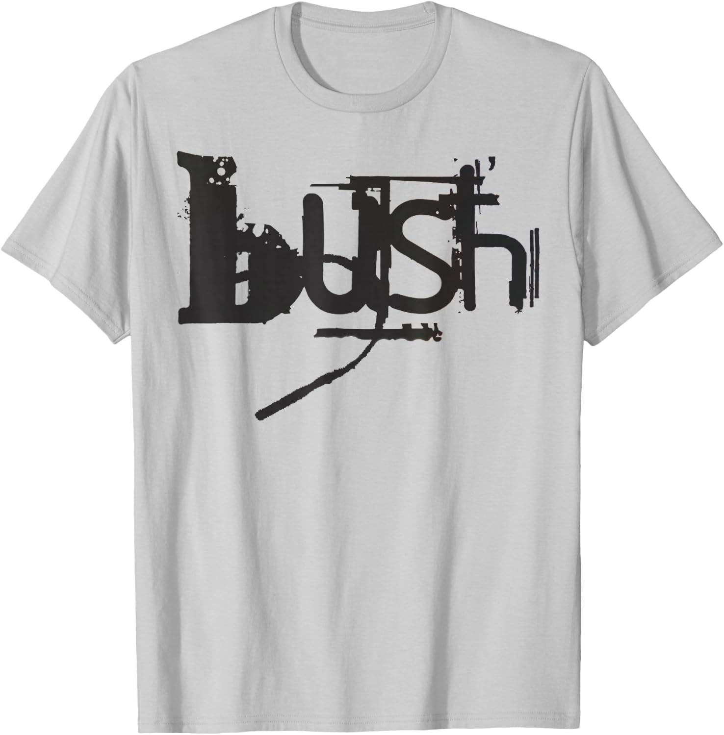 Bush Official Adults , Grey, Small, Short Sleeve, , Classic Fit, Embroidered, Official Merchandise T-Shirt - T-Shirt | Ash
