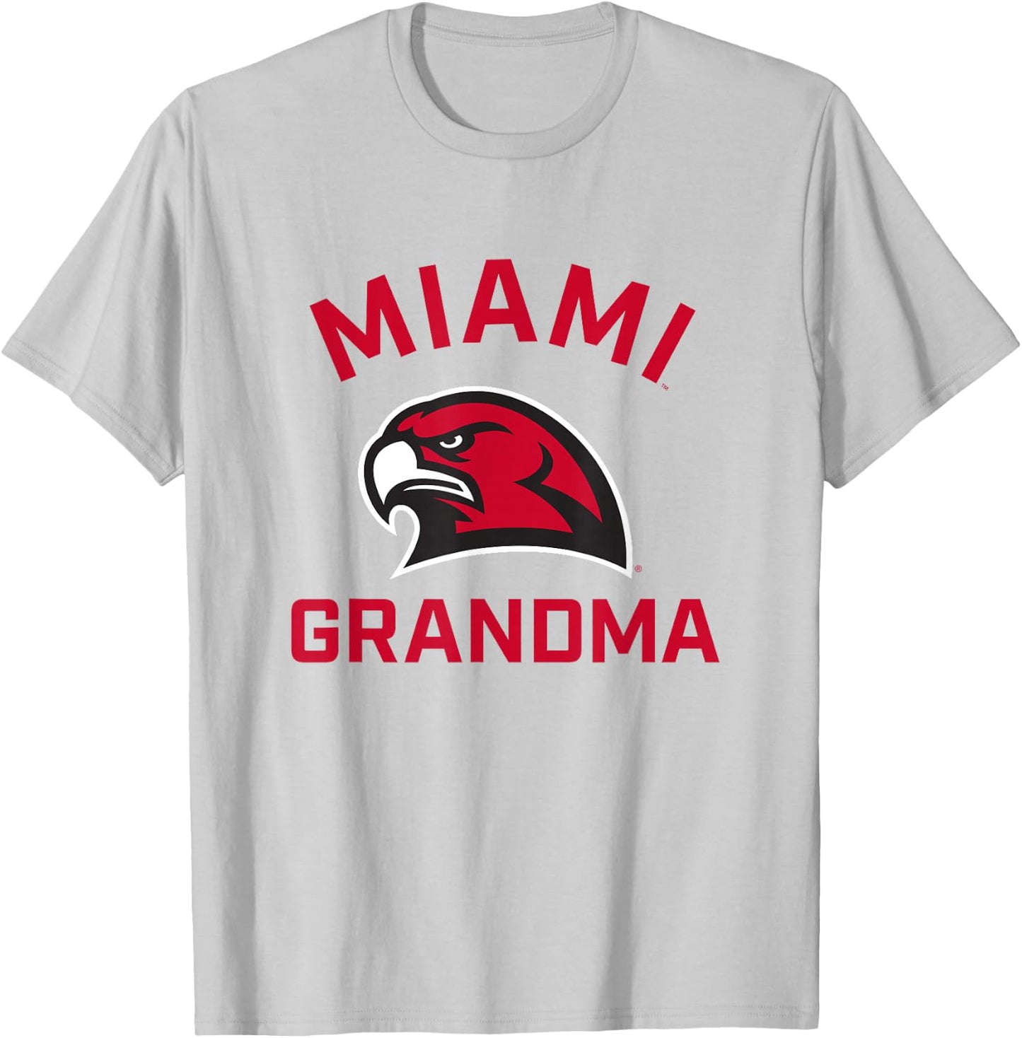 Miami University Ohio Redhawks Arched Grandma T-Shirt - T-Shirt | Ash