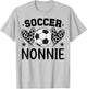 Soccer Nonnie Hearts Nonnie Of A Soccer Player Nonnie T-Shirt - T-Shirt | Ash