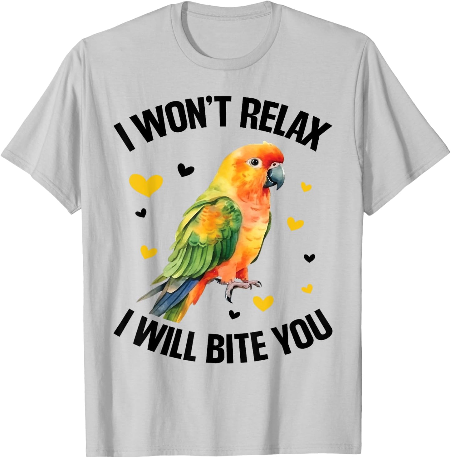 Sun Conure Bed Sun Conure Food Sun Conures Sunconure T-Shirt - T-Shirt | Ash