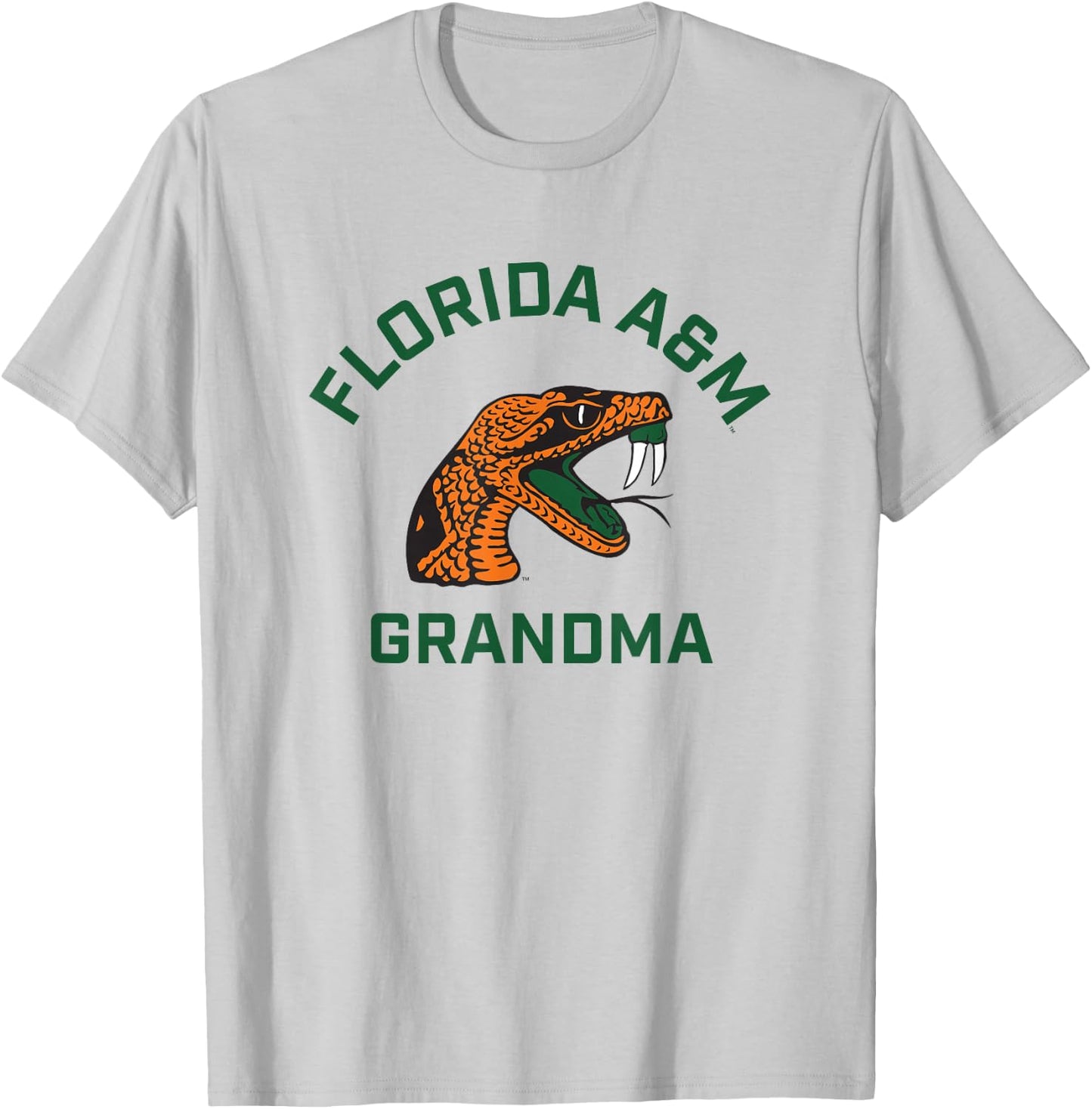 Florida A&M University FAMU Rattlers Arched Grandma T-Shirt - T-Shirt | Ash