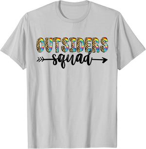 Outsiders Squad Back To School Matching Teacher Student T-Shirt - T-Shirt | Ash