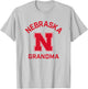 University of Nebraska Cornhuskers Arched Grandma T-Shirt - T-Shirt | Ash