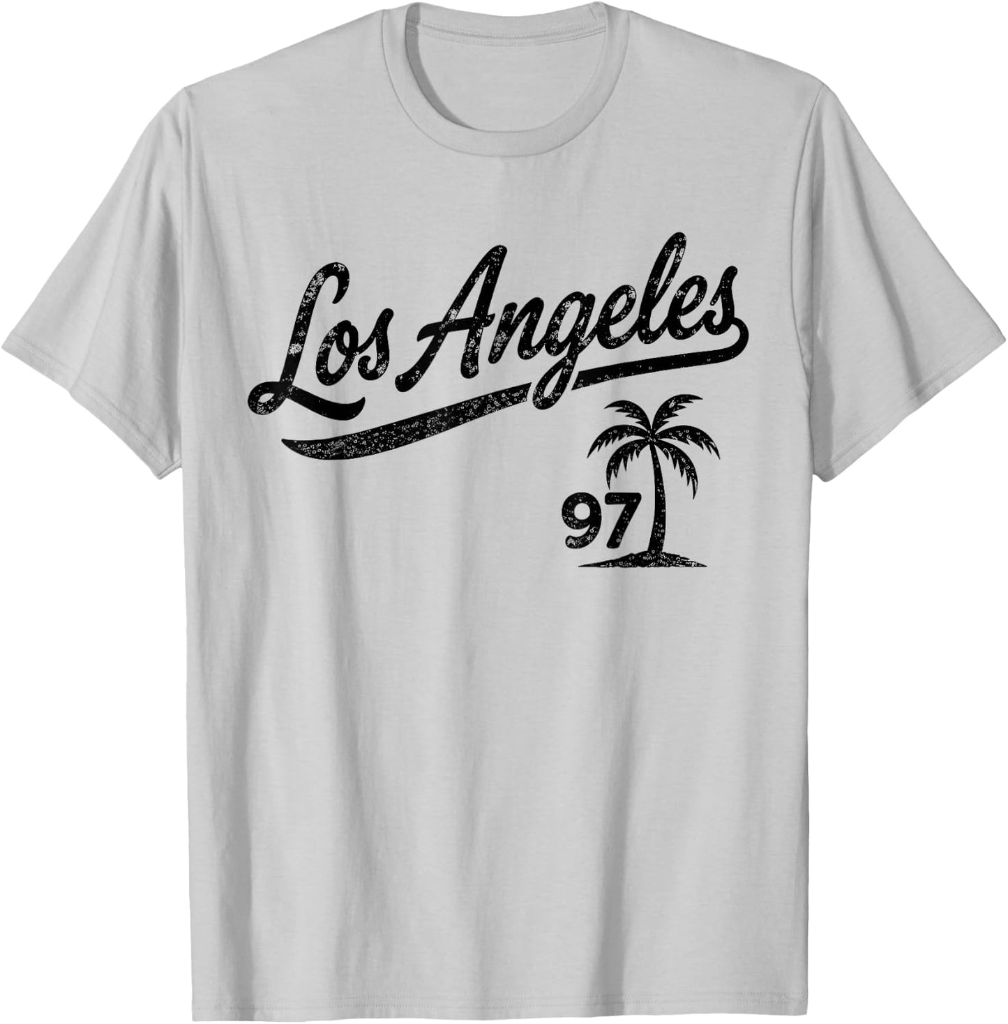 Los Angeles Script Vintage T-Shirt - T-Shirt | Ash