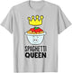 Pasta Queen Funny Spaghetti T-Shirt - T-Shirt | Ash