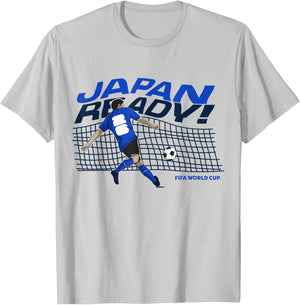 FIFA WORLD CUP26 Qualifier Japan Ready T-Shirt - T-Shirt | Ash