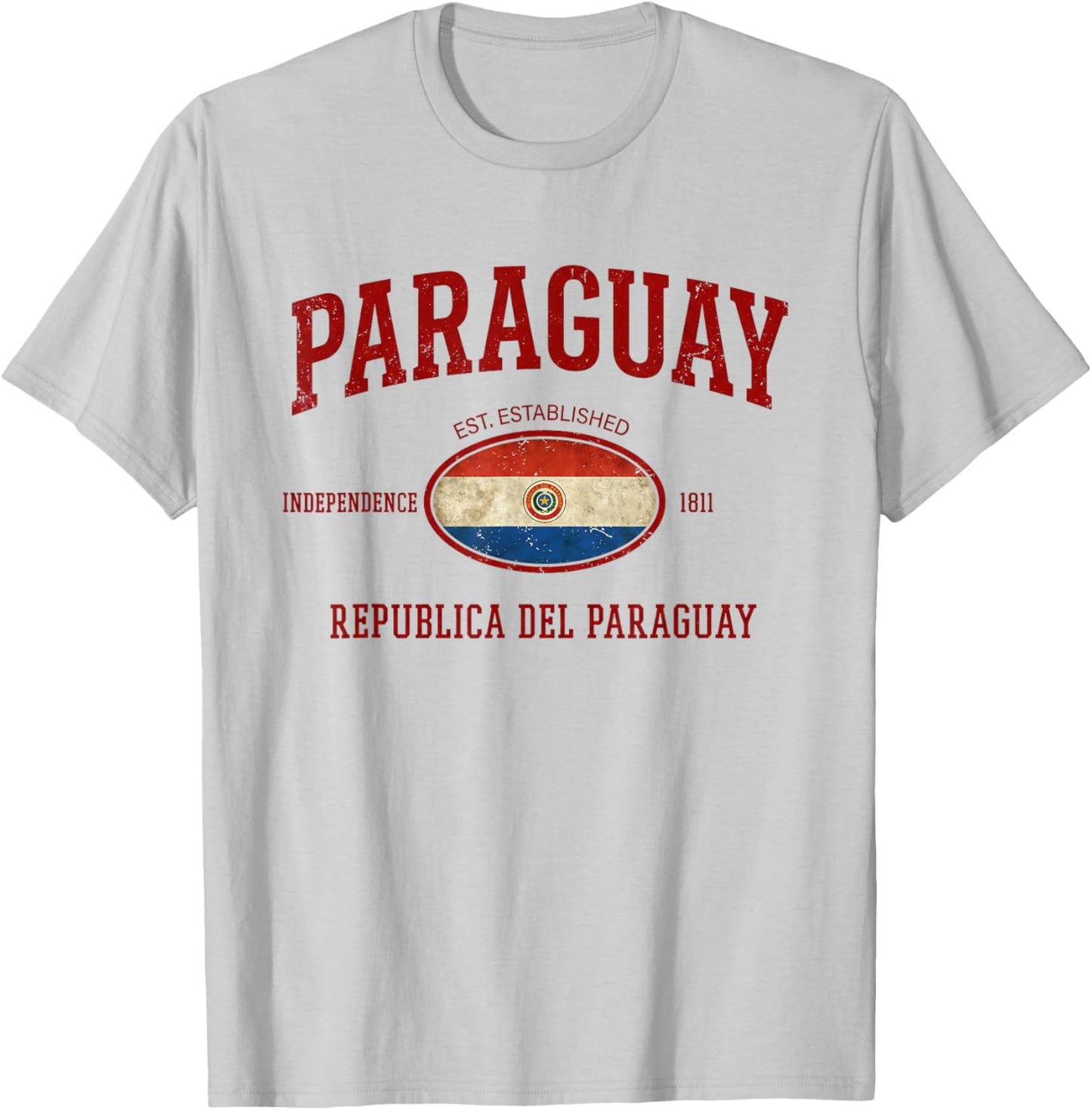 Paraguay Men Women Paraguayan Paraguayo Hispanic T-Shirt - T-Shirt | Ash
