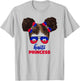 Haitian Princess Kids Youth For Girls Haiti Flag Pride Ayiti T-Shirt - T-Shirt | Ash